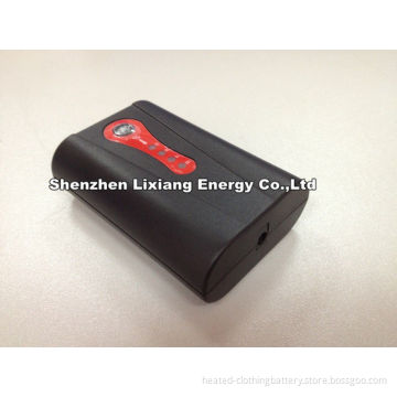 Red Heated Jacket Battery 7.4v 2600mah With Ce Fcc Rohs